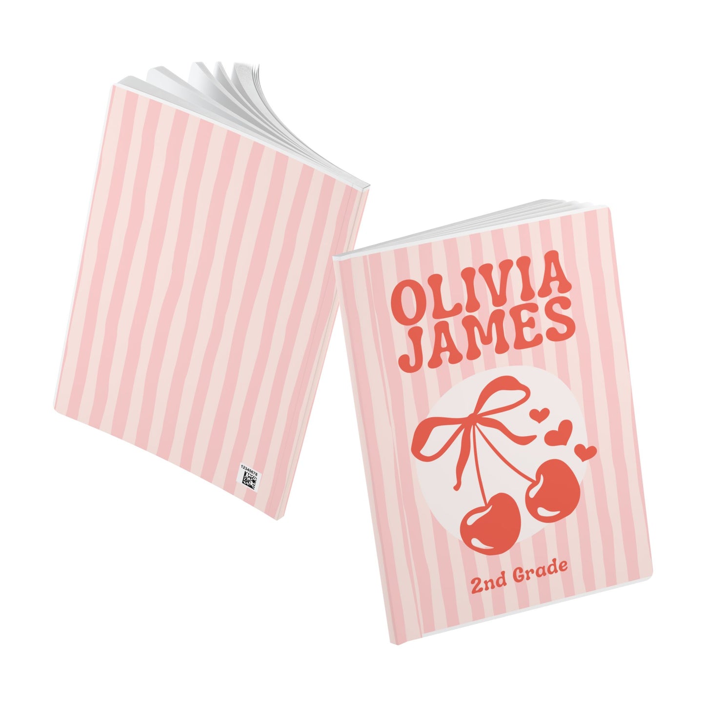 Personalized Cherry Notebook