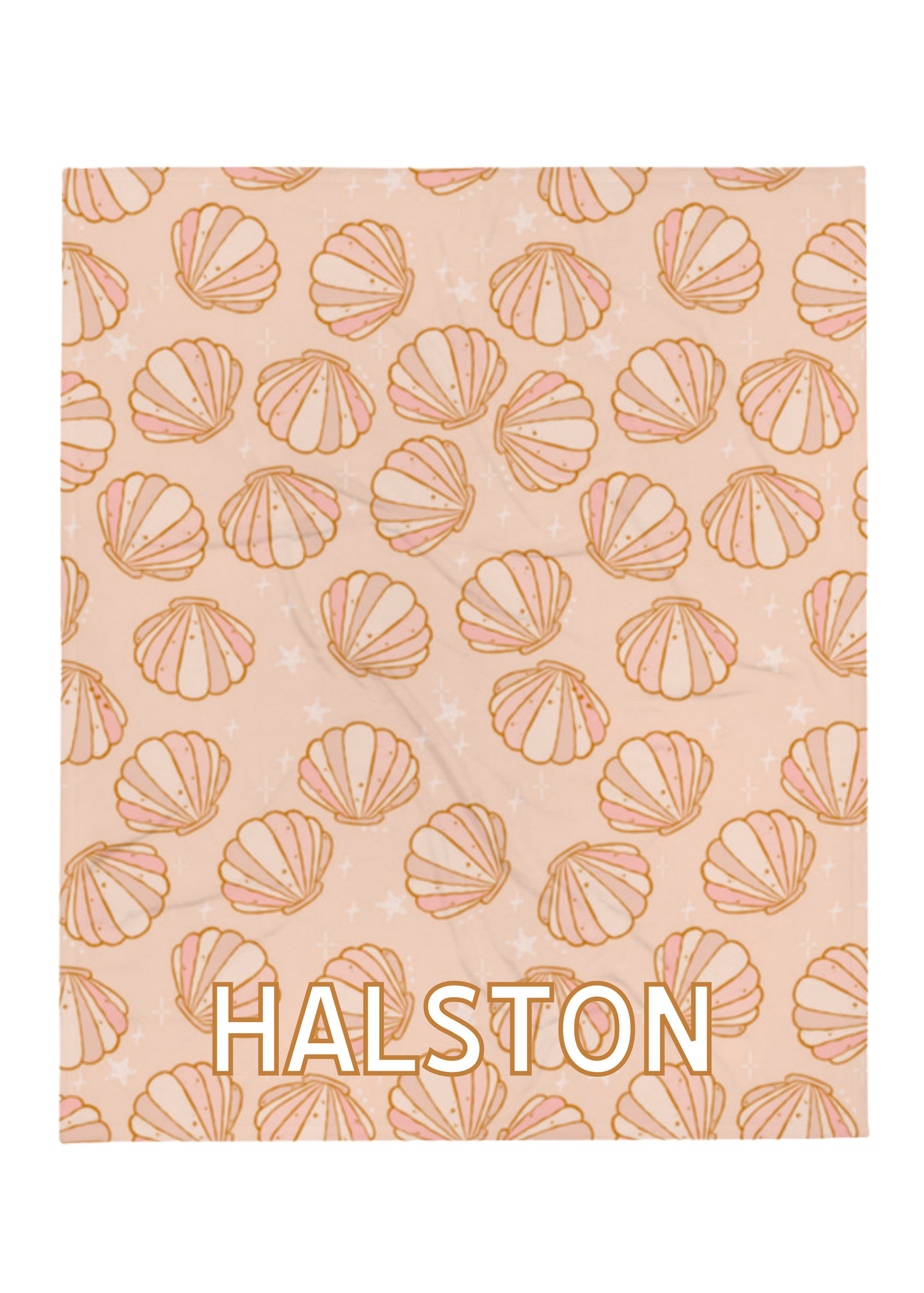 Custom Seashell Blanket