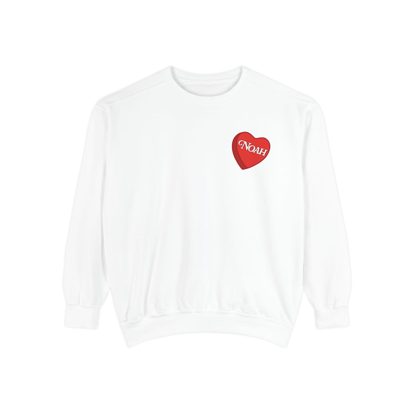 Custom Red Candy Heart Crewneck