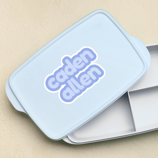 Vinyl Sticker Name Label