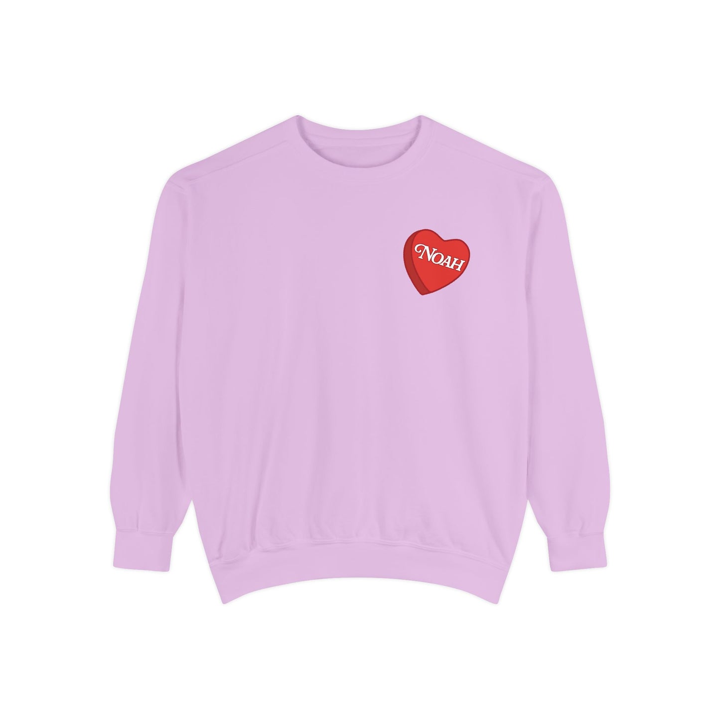 Custom Red Candy Heart Crewneck