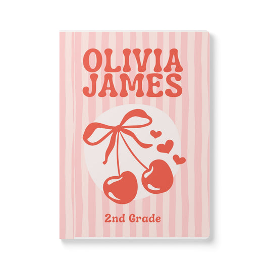 Personalized Cherry Notebook