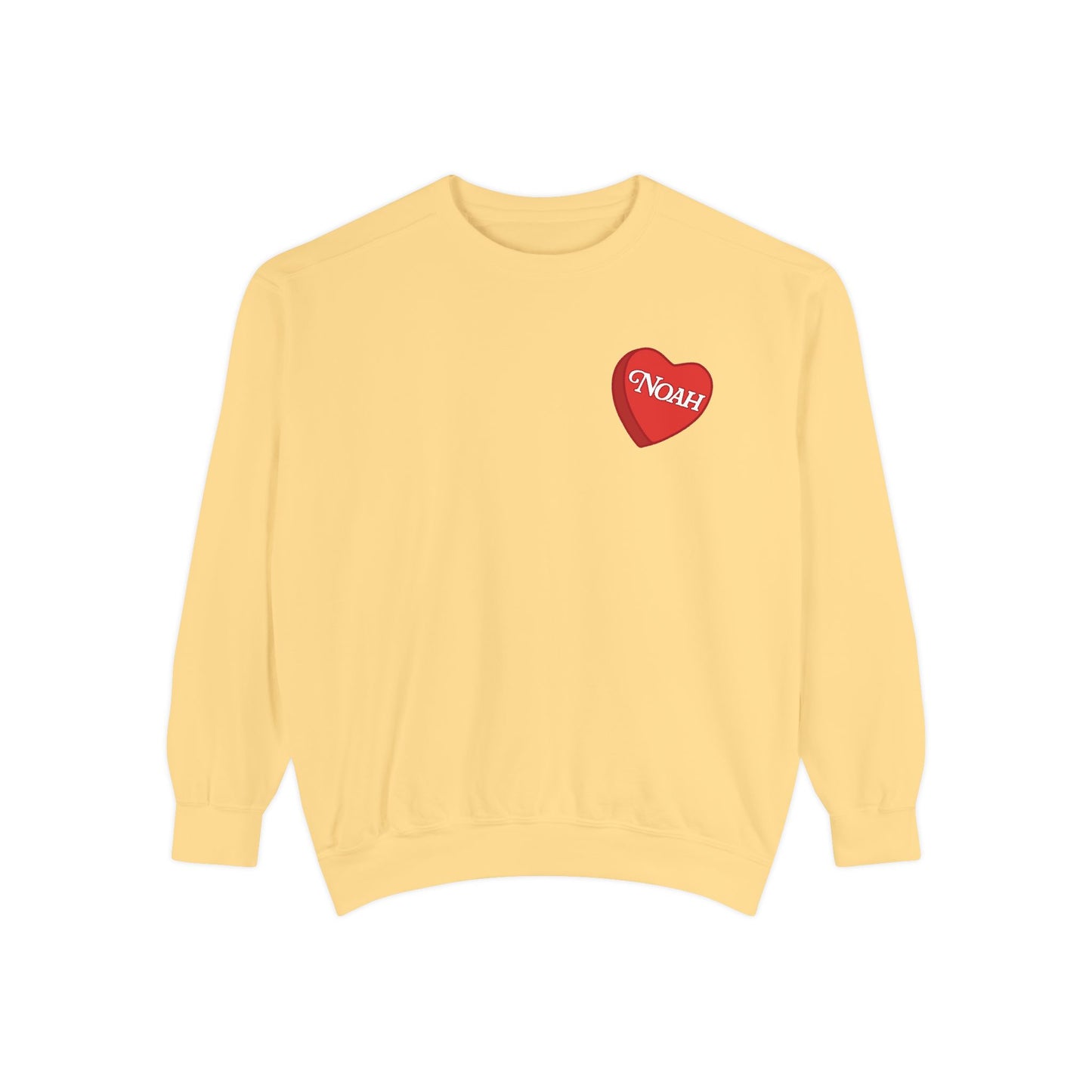 Custom Red Candy Heart Crewneck