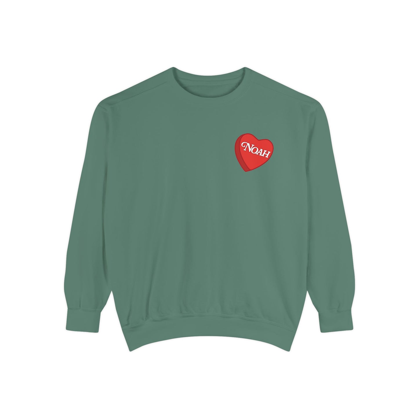 Custom Red Candy Heart Crewneck