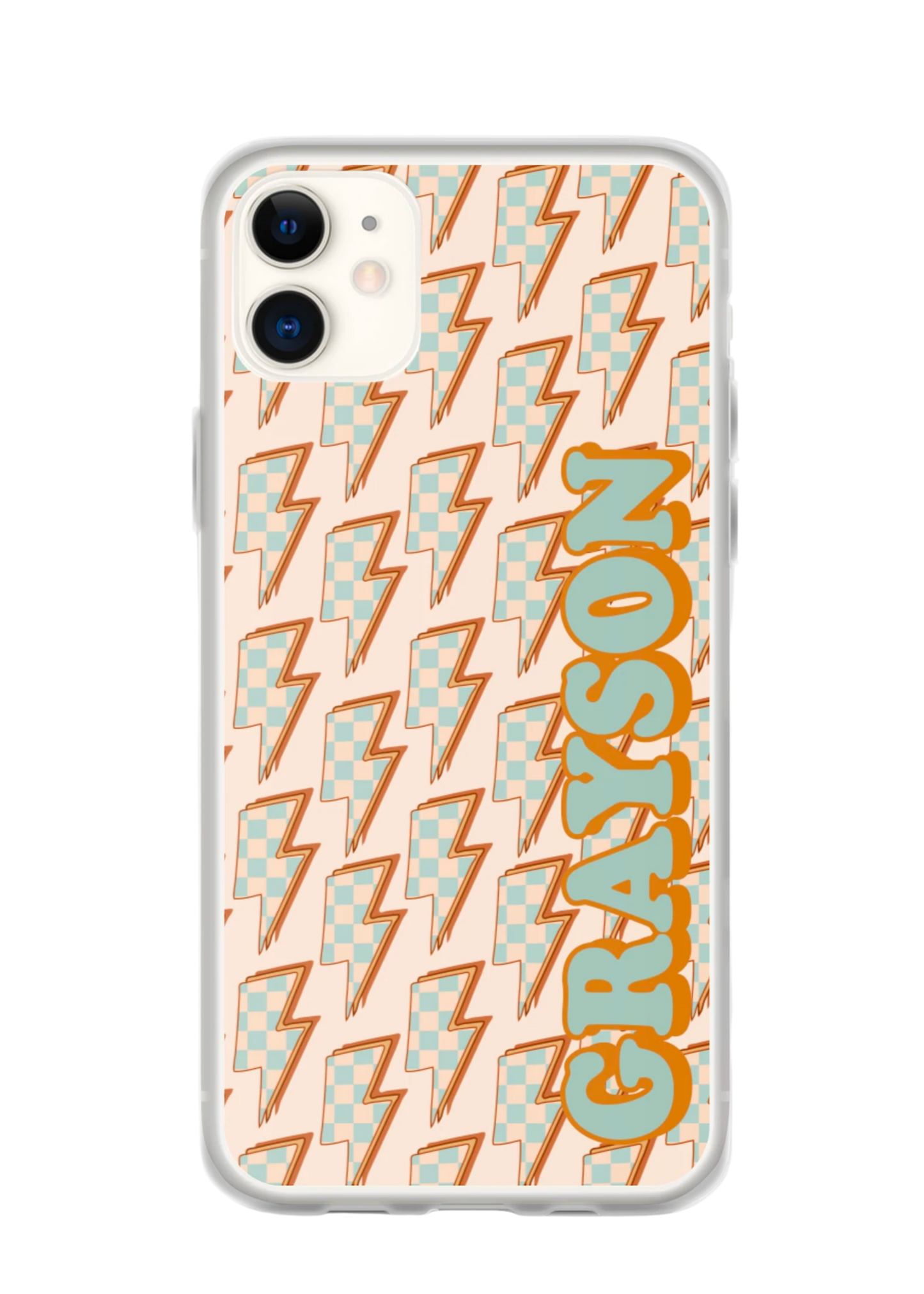 Checkered Bolt Phone Case