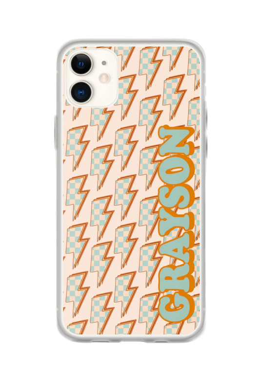 Checkered Bolt Phone Case