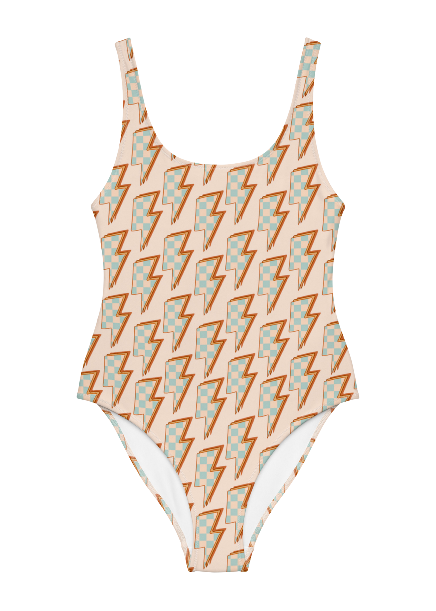 Checkered Bolt Swimsuit