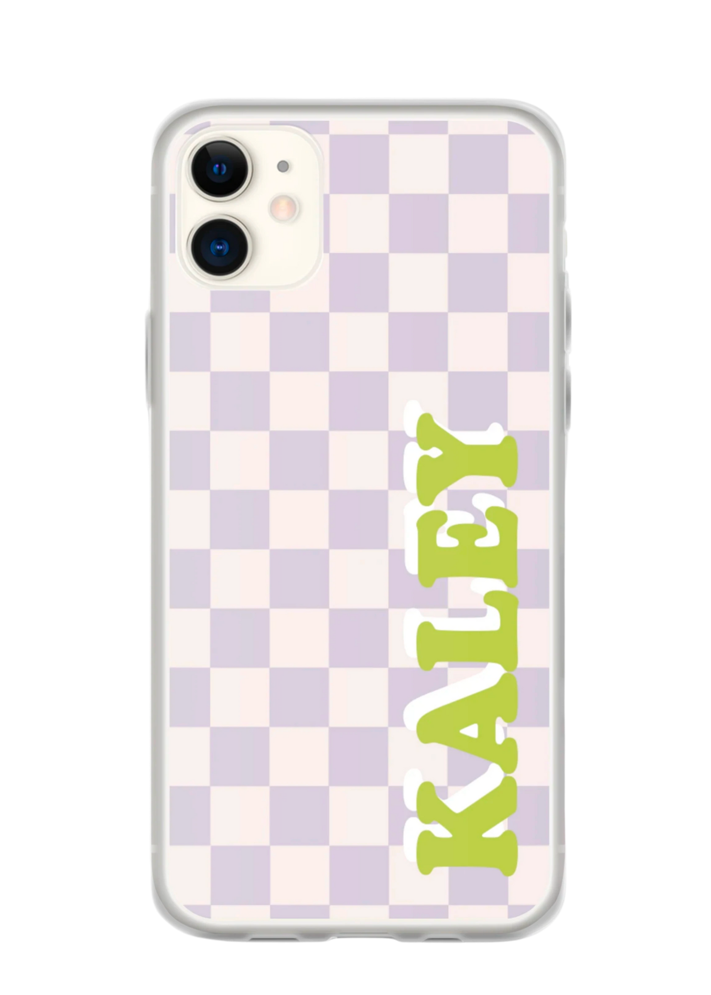 Lavender Checker Phone Case