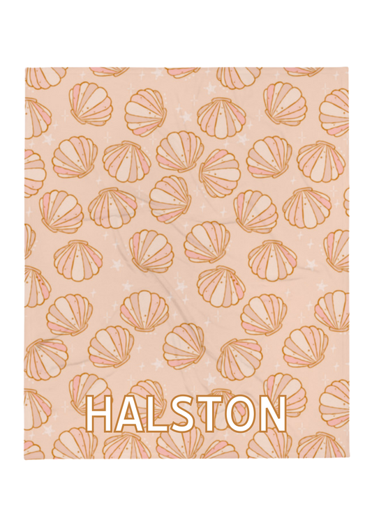 Custom Seashell Blanket