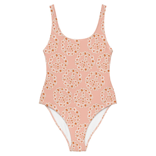 Peace Floral Swimsuit